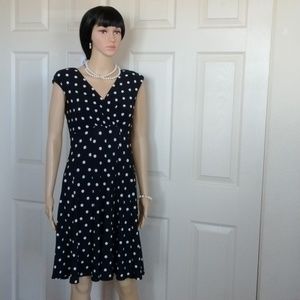 Ralph Lauren sleeveless polka dot dress